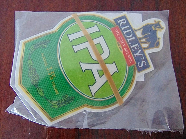 Vintage Sammler Ridleys Essex Brauerei Fass Echt Ale Hand Ziehen Pump Clips