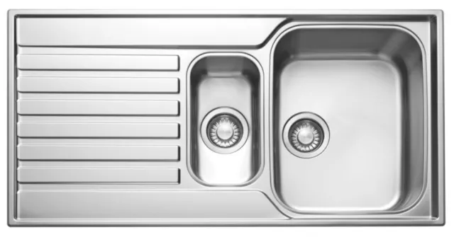 Fregadero de inserción Franke Ascona acero inoxidable 1,5 tazón 1000 mm X 510 mm Asx 651