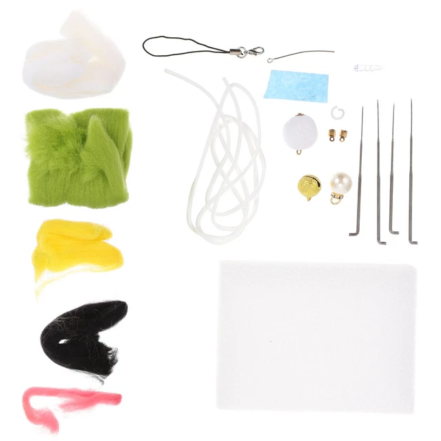 1 juego de kits de filete de agujas lana fieltro aguja kits principiante punch accesorios