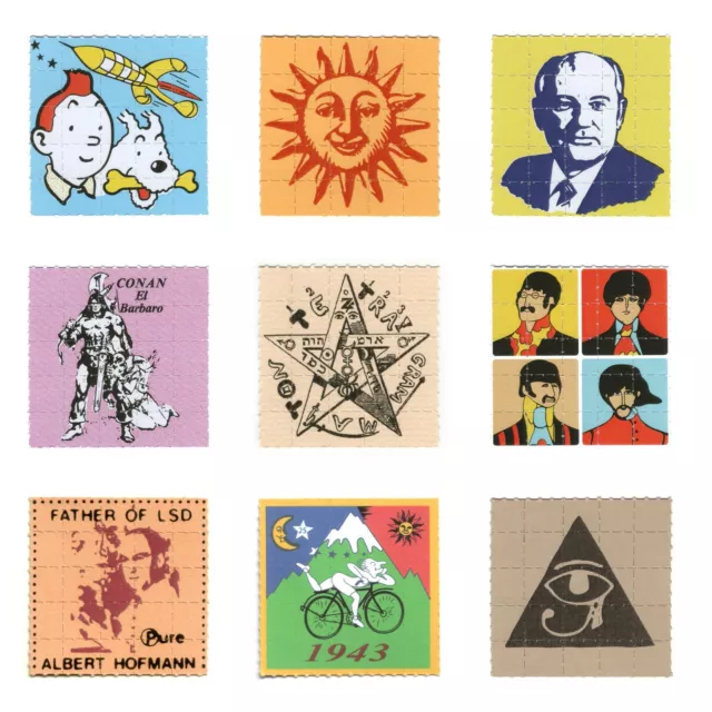 9x Löschpapier Blotter Art LSD Unique Collection Set 2