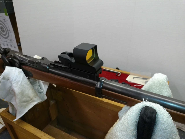 TRAPDOOR SPRINGFIELD 45-70 Rifle/Carbine Feyachi RS-30 Red Dot Sight £ ...