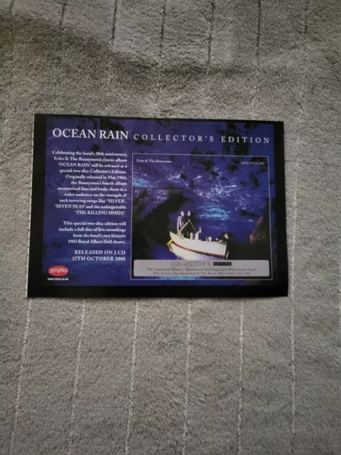 Tpgm31 Advert 5X8 Echo & The Bunnymen : Ocean Rain - Collector's Edition