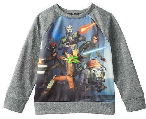 Boys Sweatshirt Disney Star Wars Rebels Gray Long Sleeve $30 NEW-sz 4