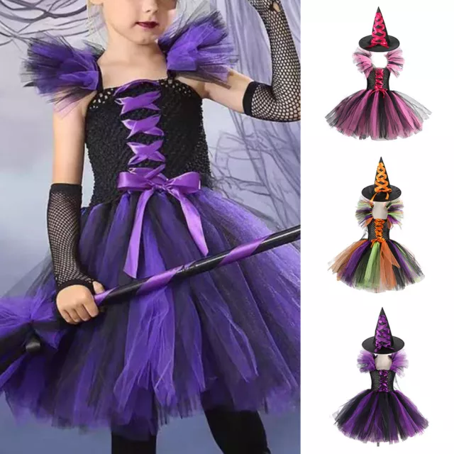 Costume Da Cosplay Per Bambine Principessa Di Halloween Strega Per Bambine A