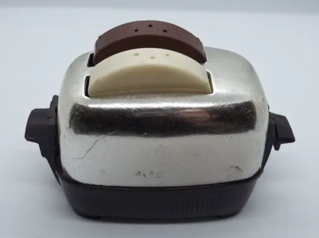 Toaster & Toast Figural Salt & Pepper Shaker Set 3” High - Usa Made