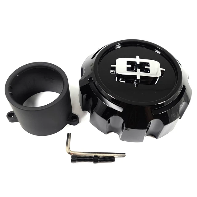 VISION WHEEL CENTER Cap ClosedEnd BoltOn Gloss Black 71/2''OD C390GB