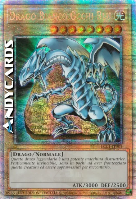 DRAGO BIANCO OCCHI BLU • Quarter Century • LC01 IT004 • Lim 2023 • Yugioh!