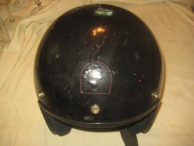 Valenza Motorcycle Helmet Vintage 1980s X-82  Made In Italy Size M-7 1/4 1985