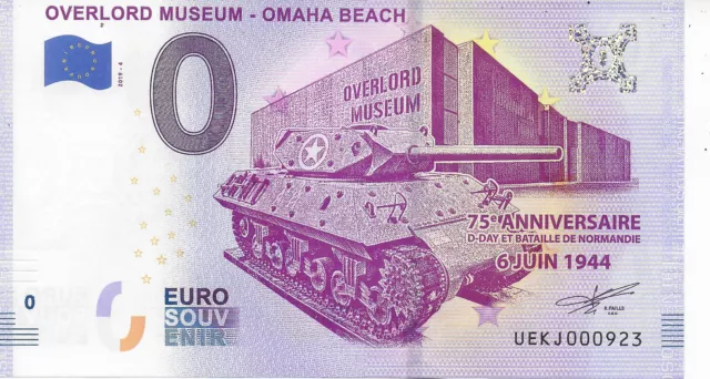Billet 0 Euro 2019-4 Overlord Museum Omaha Beach