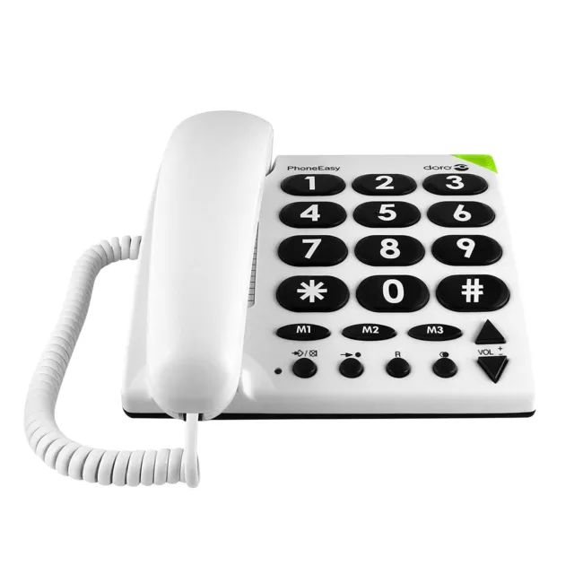 Téléphone Senior Fixe Doro Phoneeasy 100W, Sans Fil Dect Son