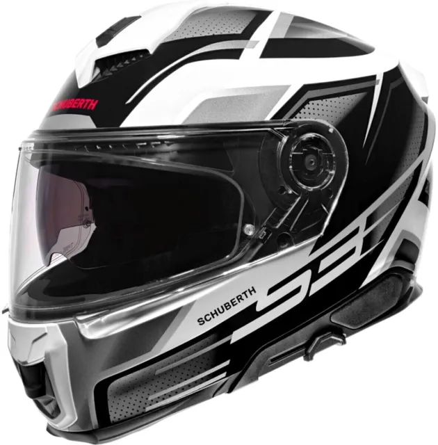 Schuberth S3 Casco de Moto Integral con Parasol Y Pinlockvorb. Tormenta Plata