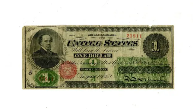 1862 United States $1 Legal Tender Note