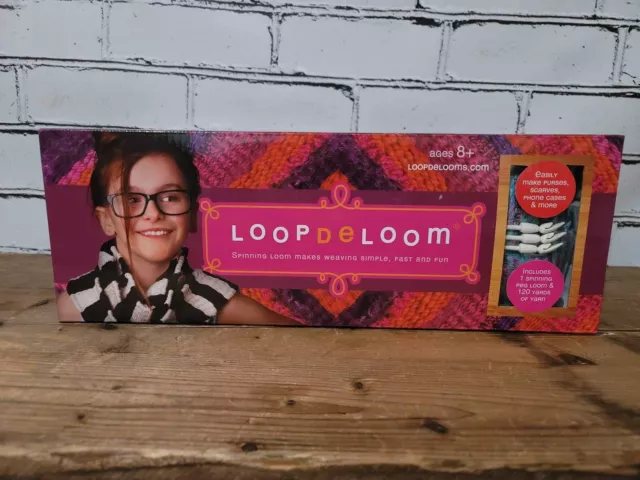 NUEVO Kit de telar giratorio tejido Loop De Loom e hilo 8+ años ¡Premio al mejor juguete!