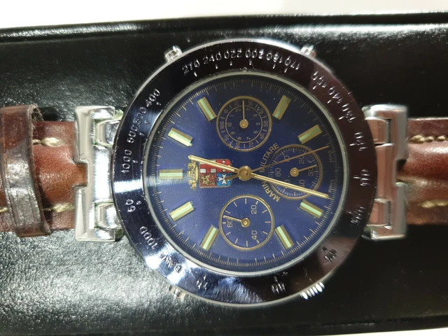 OROLOGIO CHRONO MARINA Militare Fd Swiss Made Rara Edizione Anni
