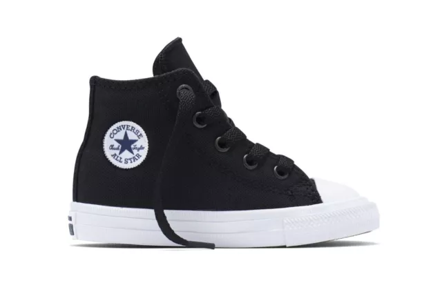 Converse Chuck Taylor® All Star® II Hi (Infant/Toddler) Black/White/Navy SZ 8m