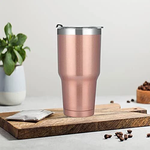 Taza de viaje aislada de acero inoxidable de 30 oz de doble pared aspiradora taza de café