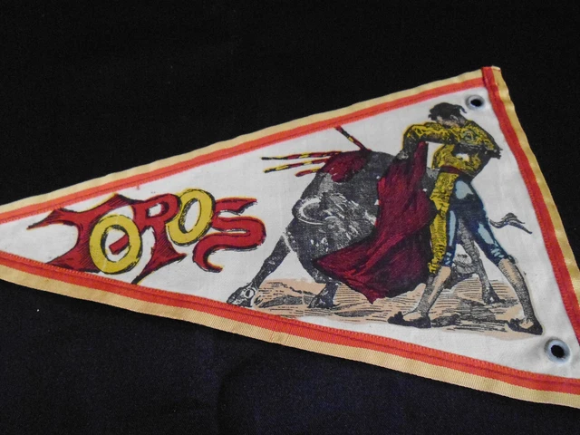 Fanion! Antique! Fabric! Spain! National Party! Running!