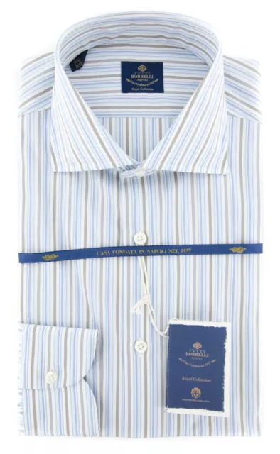 Luigi Borrelli Camicia Blu - Extra Slim - 15/38 - (EV061806ACHILLE)