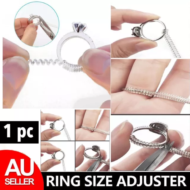 Ring Size Adjuster Tool Reducer Spiral Invisible Snugs Guard Jewellery Resizer