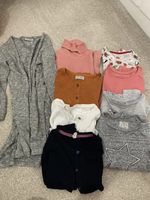 Girls Winter Clothes Bundle Age 5-6 Years Next Primark George 9 Items