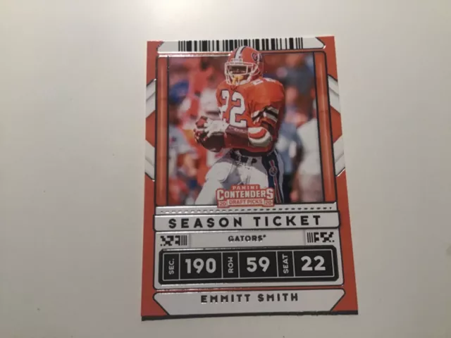 2020 Contenders Draft - EMMITT SMITH #39 season ticket - Florida Gators 🏈
