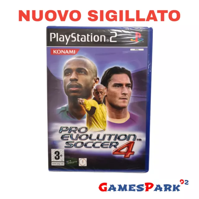 PRO EVOLUTION SOCCER 4 PES PS2 PLAYSTATION 2 GIOCO NUOVO PER Italiano DI CALCIO