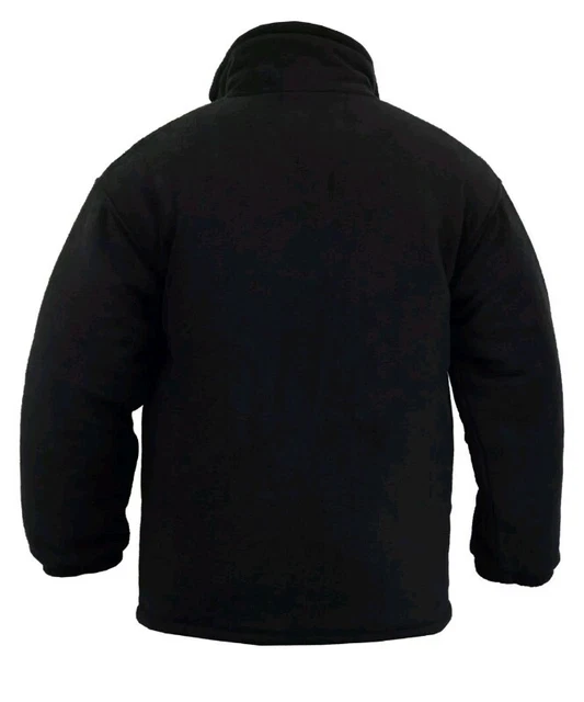 New Mens Extra Thick Fleece Heavy Duty Work Jacket Padded Warm Winter Size 3