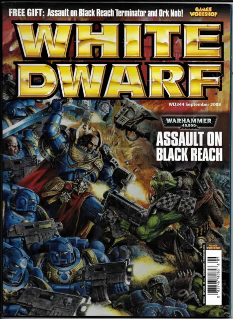 White Dwarf #344 September 2008 Games Workshop 40K Black Reach Assault LotR