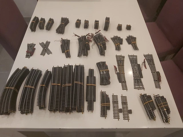 Gros Lot De Train Jouef Vintage Années 50/60 – 2 Locomotives + Wagons + Rails + Aiguillages