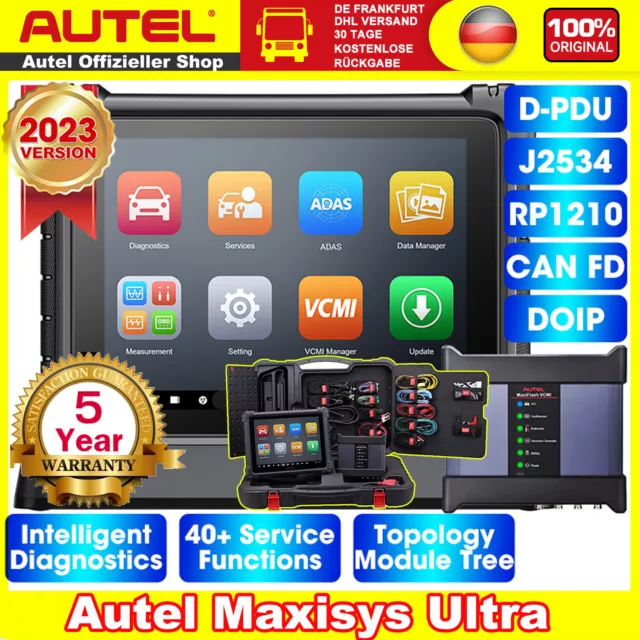 2023 Autel Maxisys Ultra Auto Diagnostic Scanner 5in1 Vcmi Programming MS919 TOP