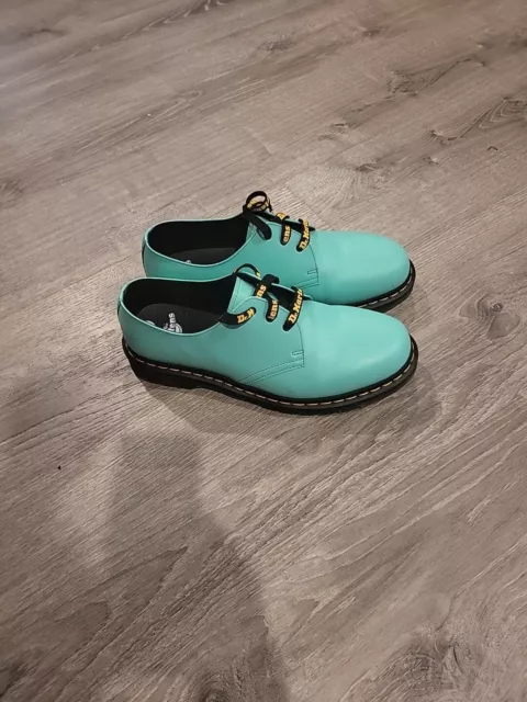 Dr. Martens 1461 Smooth Leather Shoes Aqua Blue Men's Size 11