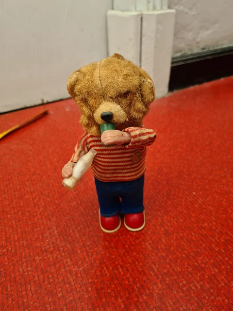 ANCIEN JOUET MÉCANIQUE ours walking bear Sonsco made in Japan 1946 1954 14 cm EUR 99,00 - FR