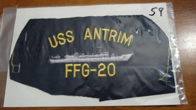 Us Navy Uss Antrim Ffg-20 Salesman Copy Patch Bx Sp 59