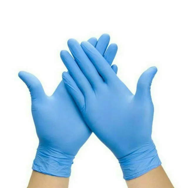 100 Disposable Nitrile Gloves Powder And Latex Free Blue Xs/S/M/L/Xl 1000 2000