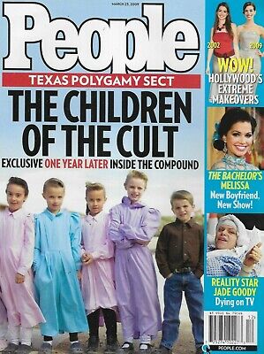 People Magazine Texas Cult Extreme Hollywood Makeovers Bachelor Jade Goody 2009