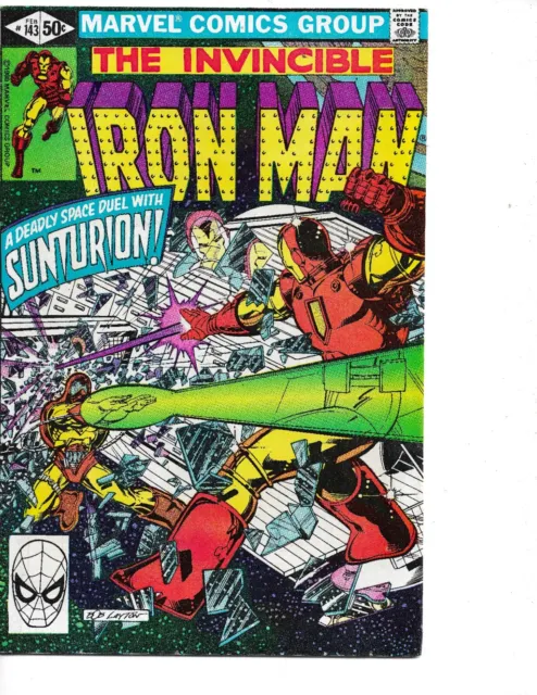 Invincible Iron Man (Marel 1981) NM #143 BOB LAYTON Art!