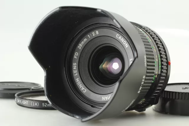 [OPT COMO NUEVO] Lente gran angular Canon nueva FD NFD 28 mm f2,8 MF para AE-1 A-1 F-1 JAPÓN