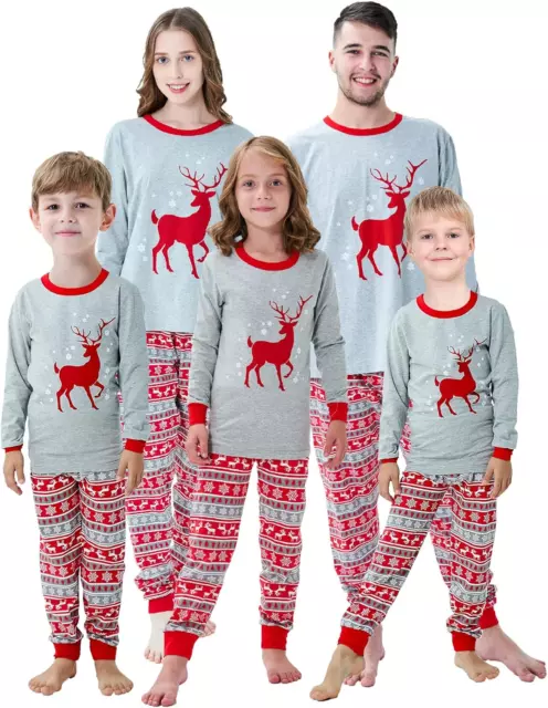 Family Matching Christmas Pajamas Boys Girls Holiday Pajamas Kids Sleepwear Chri