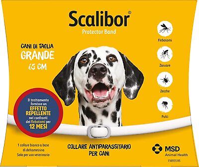Collare Antiparassitario SCALIBOR MSD per Cani di taglia Grande 65 cm antipulci