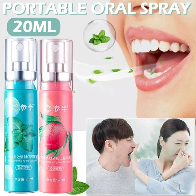 20ml Fresh Breath Spray Freshener Mouth Spray Antibacterial✨d V8T2