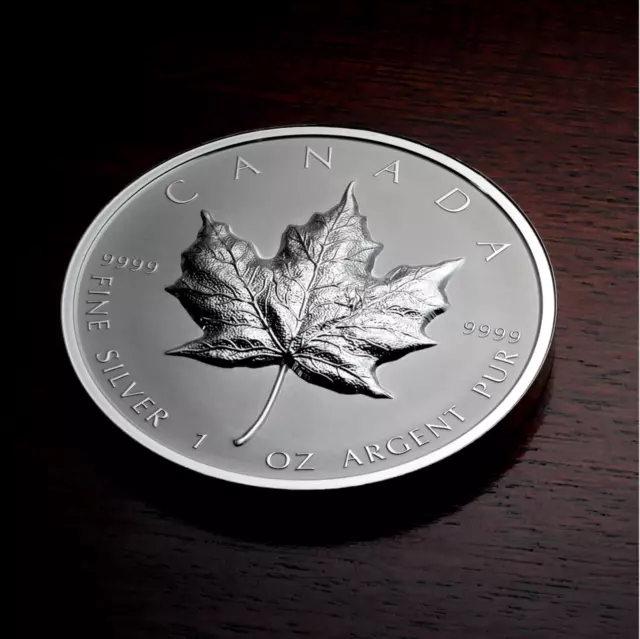 2022 1 oz UHR Proof Silver Maple Leaf Coin, Ultra-High Relief SML - CANADA-RCM