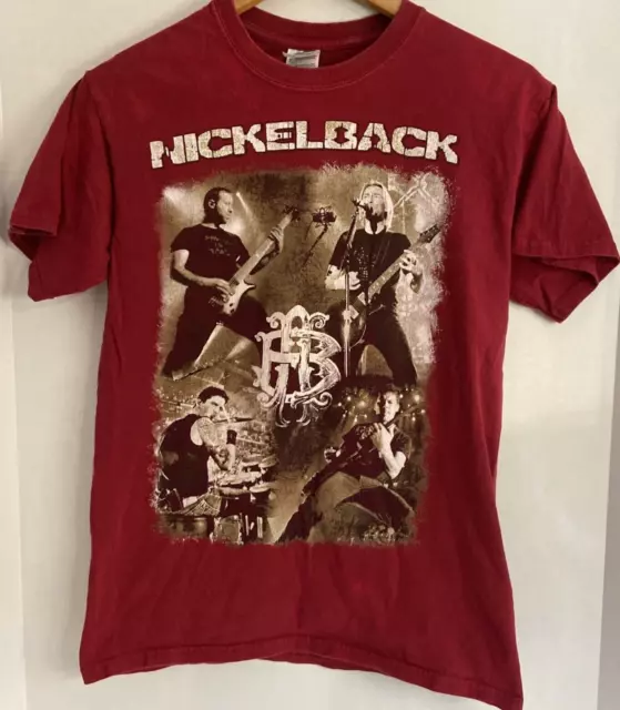 Nickelback Band Tour 2009 Concert T-shirt Size Small S SM Front + Back Dates