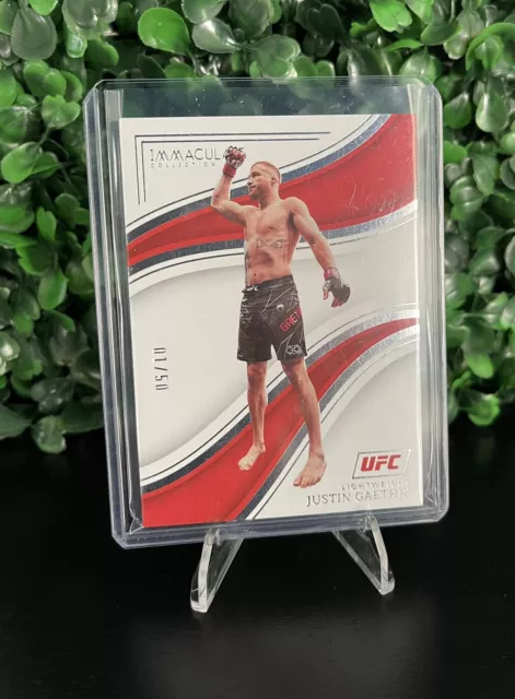 2023 Immaculate Collection UFC Justin Gaethje #05/10