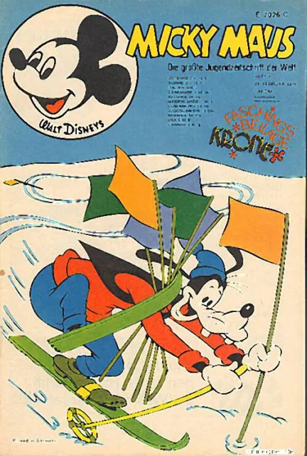 Micky Maus Nr 8 Ehapa Verlag 1974 Disney