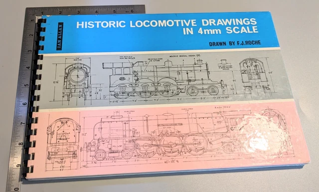 HISTORIC LOCOMOTIVE DRAWINGS In 4mm Scale Drawn By FJ Roche Hardback ...