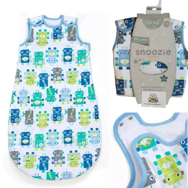 Baby Sleeping Bag Boys Robot Mothercare Blanket Snooz Sleep Sack Nursery Bedding