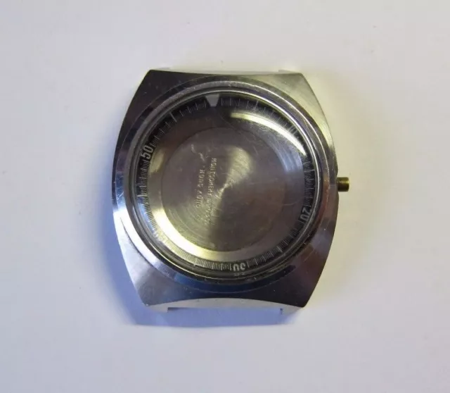 All Stainless Steel Watch Case Part By Montgomery Ward & CO.