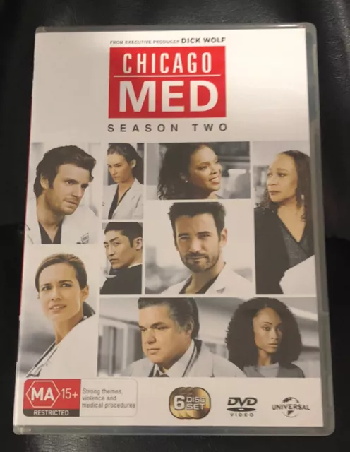 Chicago Med : Season 2 (2016 : 6 Disc DVD Set) Very Good Condition Region 4
