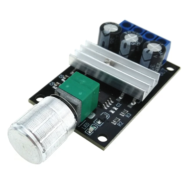 DC 6V-28V 12V 3A PWM Motor Speed Controller With Reversible Switch CW CCW