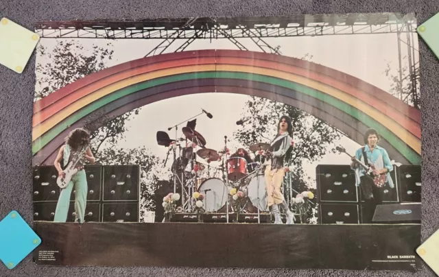 Black Sabbath Original 1976 Poster * Cal Jam Ontario California Ozzy Osbourne